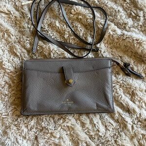 Kate Spade Gray Leather Handbag